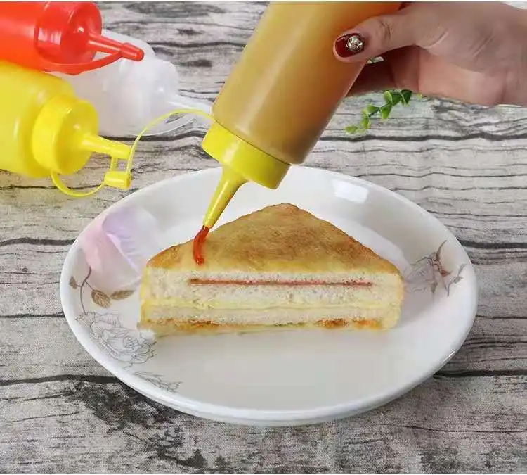 Squeeze Sauce Bottle Salad Sauce Squeeze Bottle Plastic Bottle Manufacturer Customization