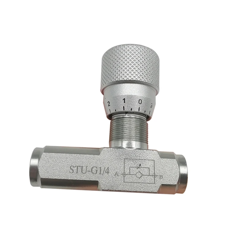 STU-G1/4 STU-G3/8 Unidirectional Throttle Flow Control STU Type pneumatic manual valve Check Valve