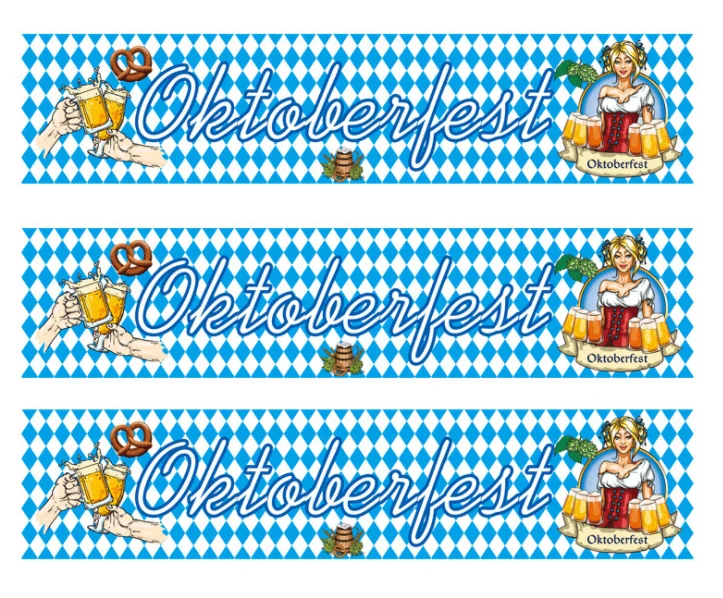 Amazon Germany Munich Oktoberfest decorative pull flag  Bavarian blue and white checkered triangle flag hanging flag