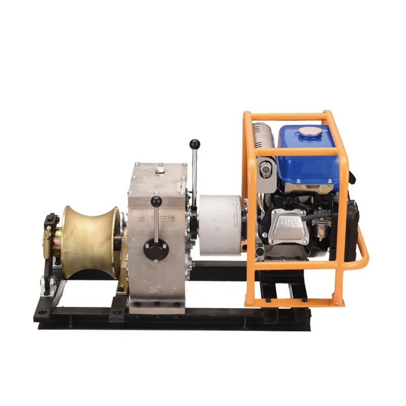 3 Tons Forest logging Fishing Portable Lifting Hoist Petrol Powered  Gasoline Engine Power Wire Rope Cable Pulling  Winch