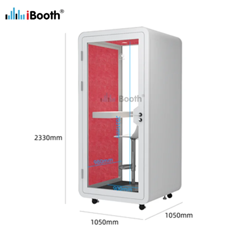 Indoor white color quiet soundproof booth acoustic pods silent meeting booth for hospital can bu used of personal workshop