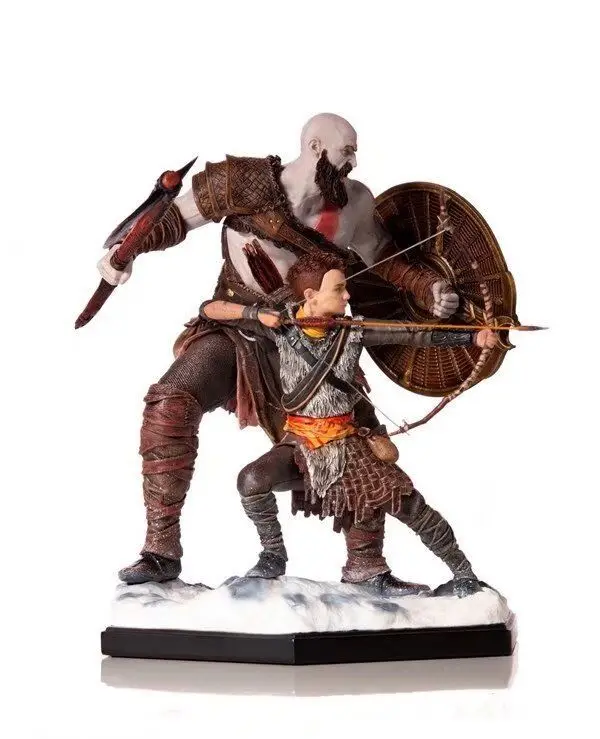 NEWSTAR NS1315  Brazilian film character God of War Kratos father and son handcrafted figurines