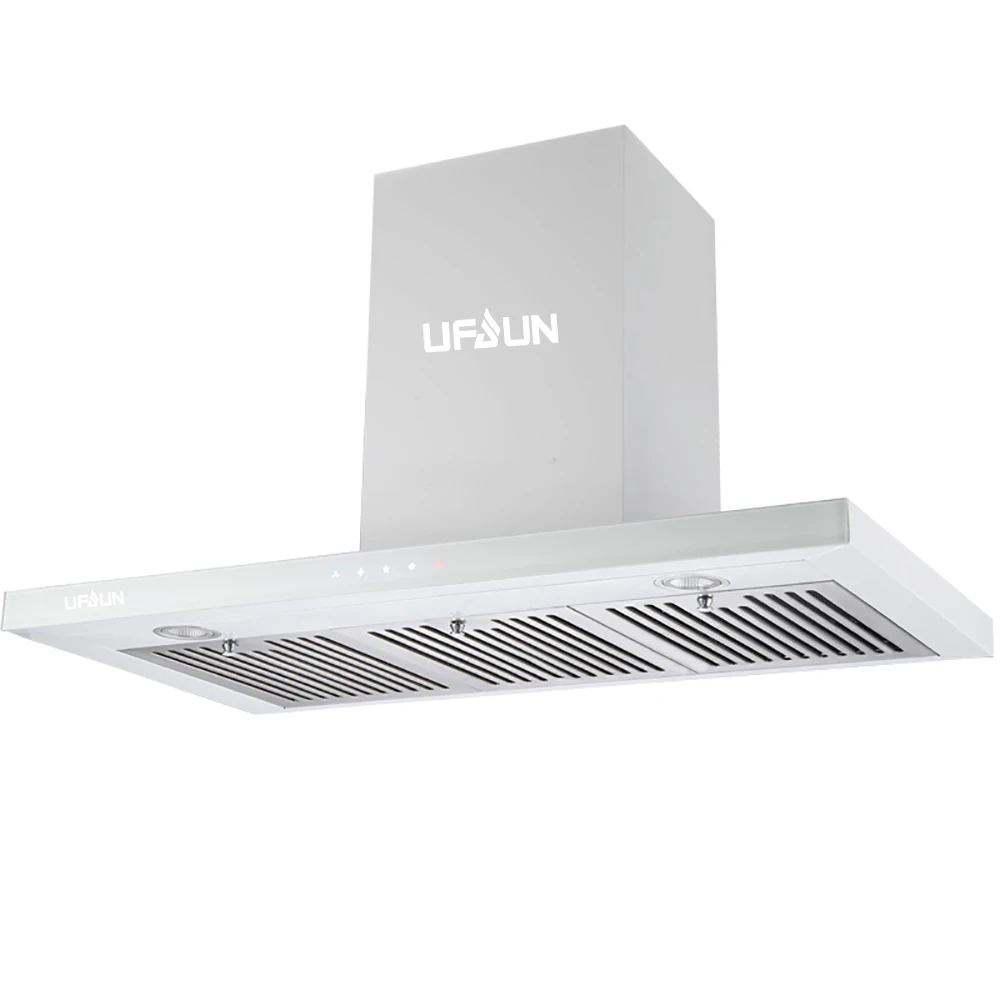 Modern T Shape Range Hood kitchen Appliance Stainless Steel Touch Control 90CM Wall Mounted Chimney Hoods
