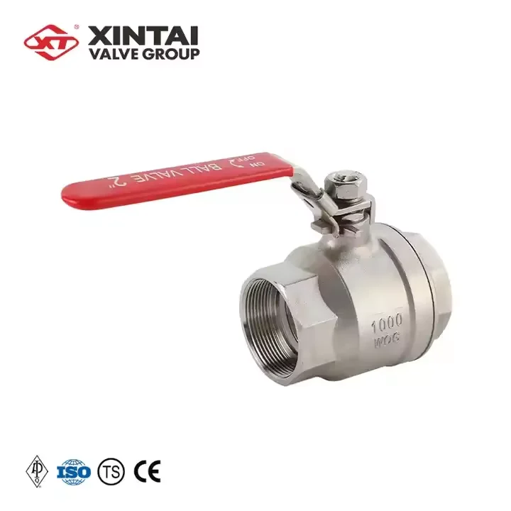 Ex-factory price Q11F-1000WOG 2inch stainless steel CF8M two piece Threaded Ball Valve