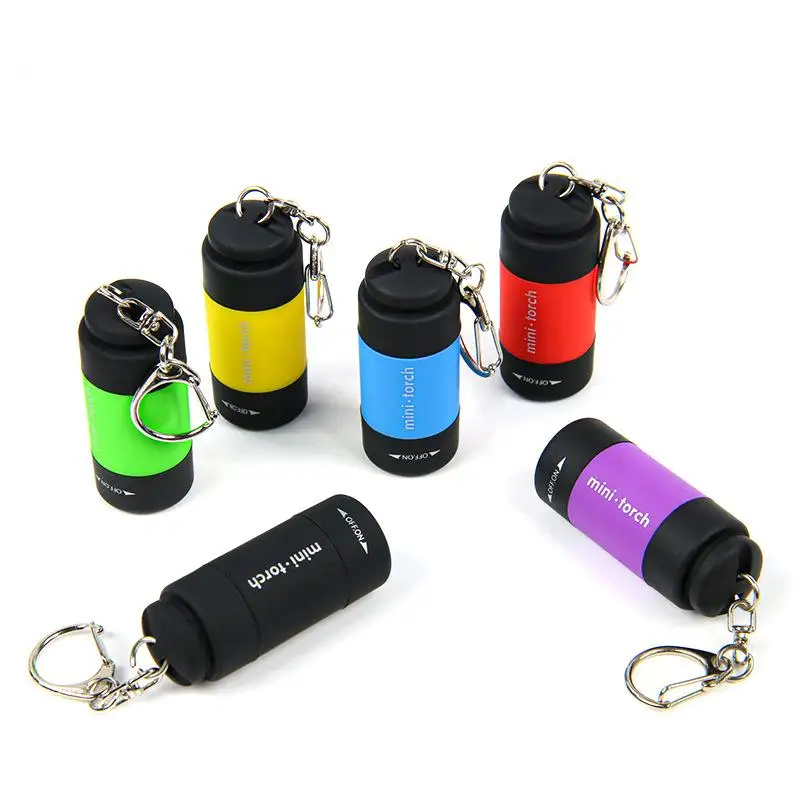 Мини-ультрафиолетовый фонарик USB перезаряжаемый светодиодный открытый небольшой брелок свет портативный пластиковый