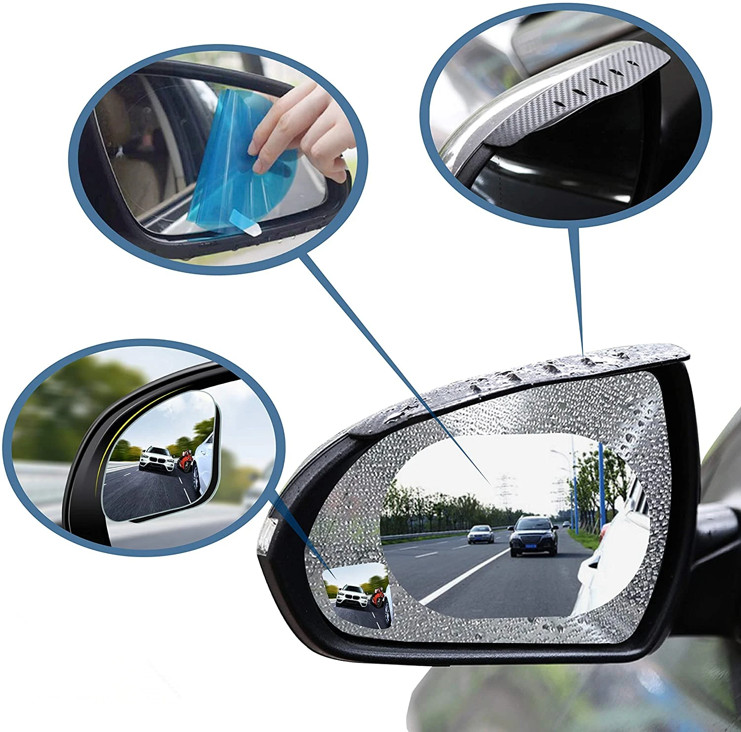Rainy Season Popular Car Rear view Mirror Film, Car Window Anti Fog Rainproof Film