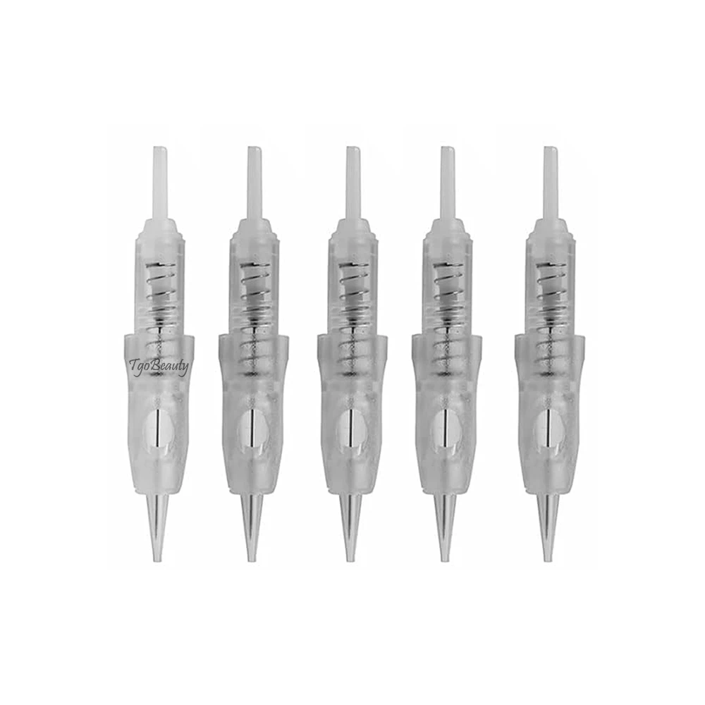Professional Disposable Sterilized Permanent Makeup Cartridge Needle 9mm Screw Tattoo Needle for Cartridge Machines Supplies