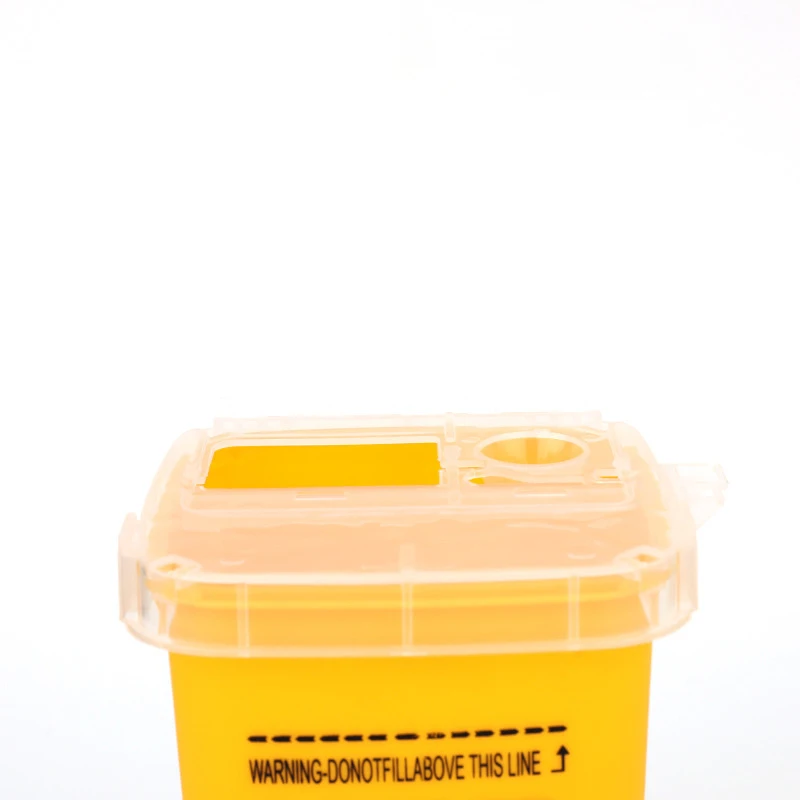 1L Capacity Tattoo Artist Waste Box Tattoo Piercing Needles Disposal Sharps Container Needles Bin Biohazard Collect Waste Box