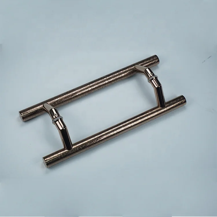 Black SS316 KANEE Rose gold Stainless Steel Glass Door Pull Handles