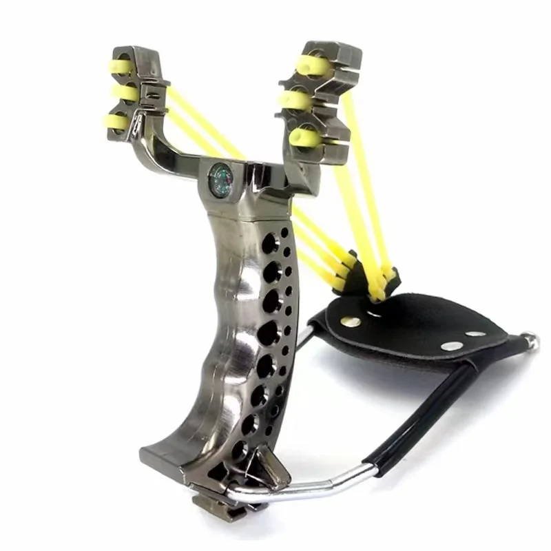 Foldable strong magnetic slingshot and rubber band slingshot outdoor shooting and hunting slingshot