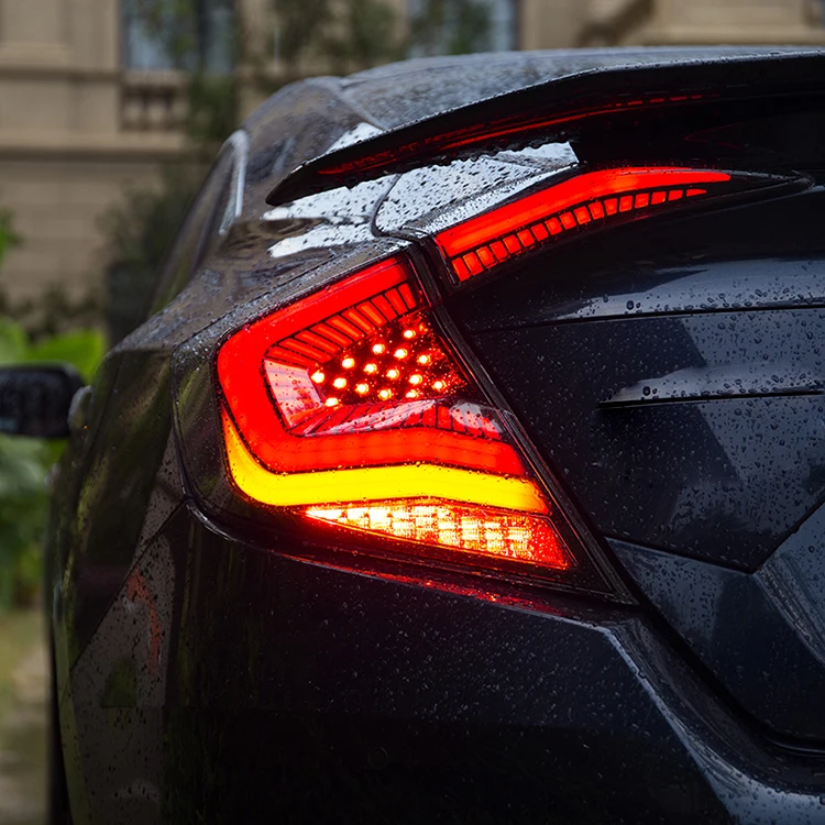 Car Taillight Led Tail Lights Lamp For Honda Civic 2016 2017 2018 With DRL