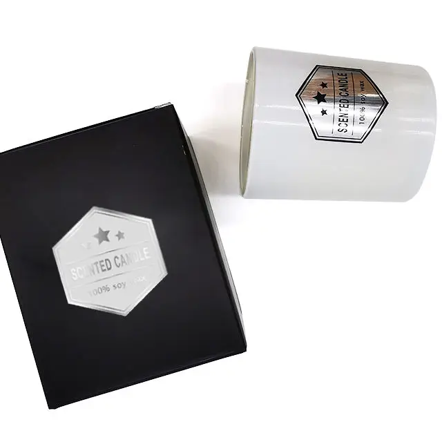 LA07M glass jar candles wholesale luxury private custom label massage scented candle gift set for home decor