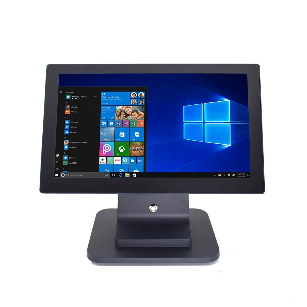 15 6 дюймов сенсорный экран pos системы windows кассовый аппарат машина все в одном