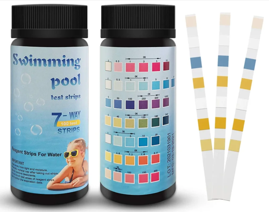 Salt Water Swimming Pool water Chemical Testing Strip