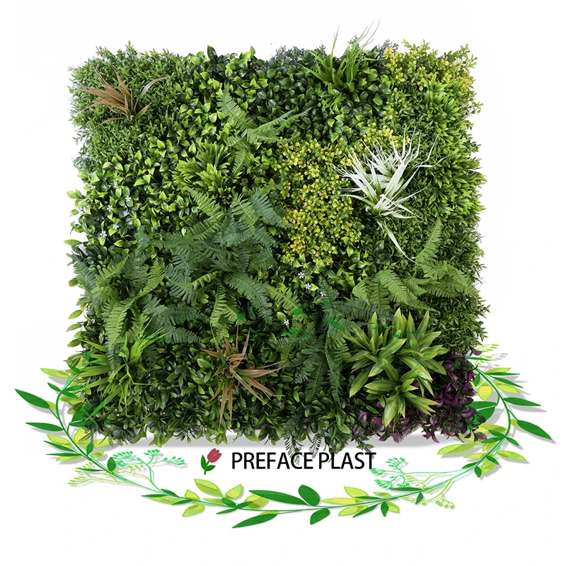 vertical panel plants wall artificial system leaf artificial grass wall artificial green wall