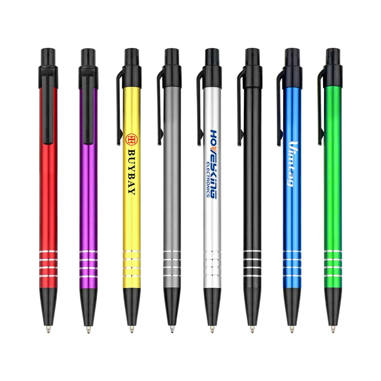 BKS wholesale bulk branded promotional gift custom logo metal black pen with competitive price