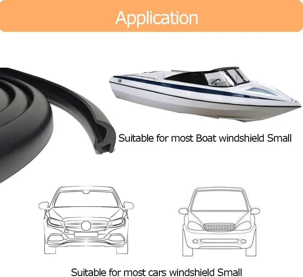 EPDM rubber seal strip Window seals Car Cab Front windshield glass rubber seal