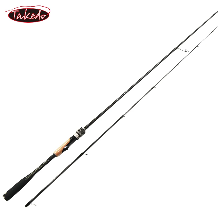 TAKEDO Ultra Light 2.37M Rock Fishing Spinning Rod Kr Guides System Sensitive Tabular Tip Spinning Rods With Fuji Reel Seat