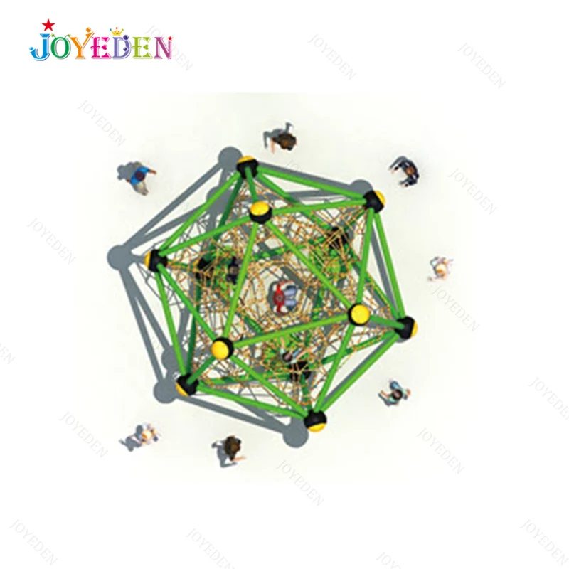 Customize Outdoor Rope Course Adventure amusement park kids rock climbing frame for outdoor playground equipment
