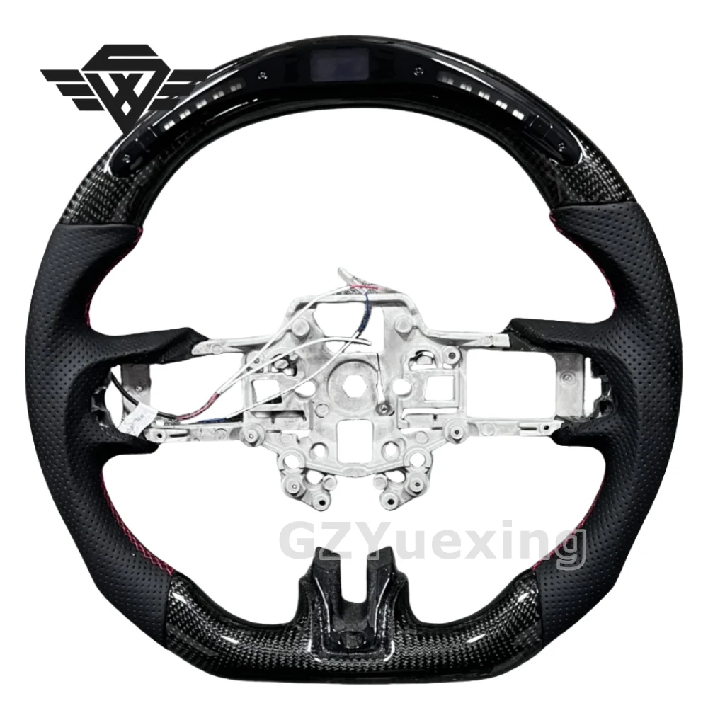 Car Steering Wheel Suitable For Ford 2018-2021 Carbon Fiber LED Lights And Heater Steering Wheel Skeleton