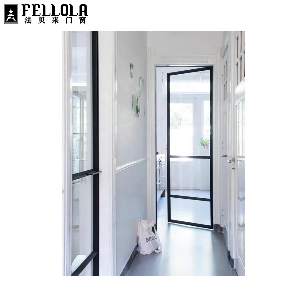 
Fellola Narrow frame hot sale aluminum bathroom sectional design glass door 