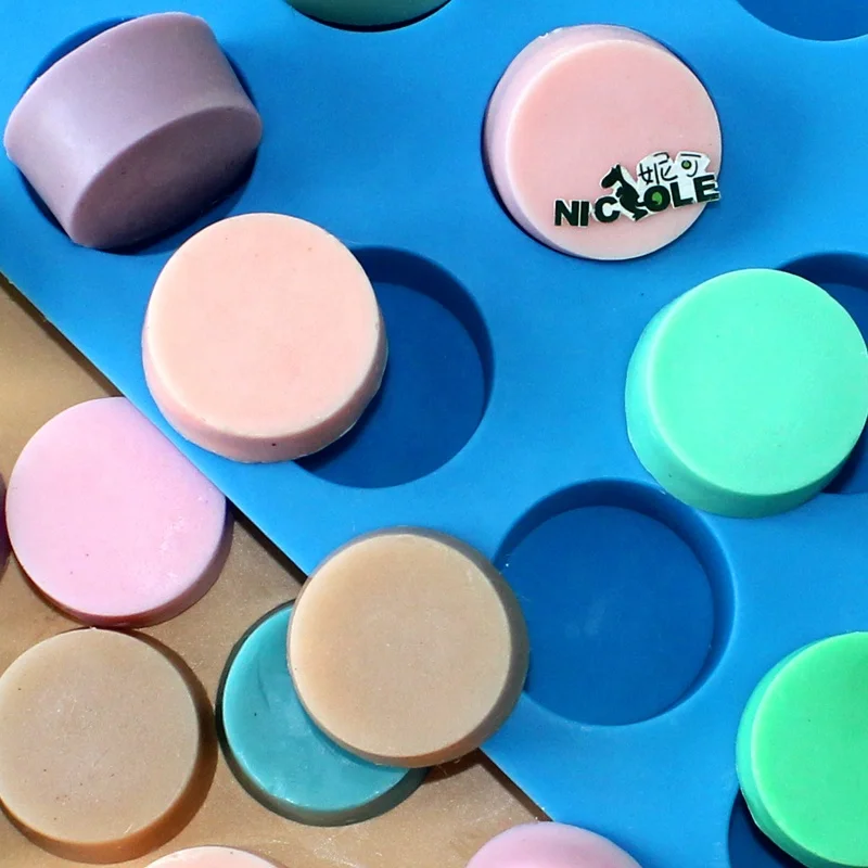 Multi Cavity Food Grade Silicone Molds for Chocolates Round Shape Silicon Cookies Moulds