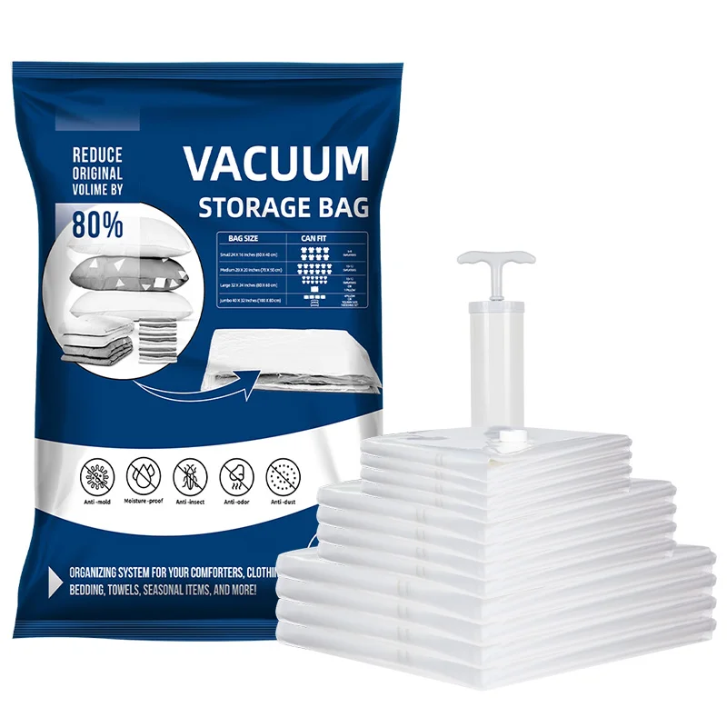 Hot Selling Environmental Vacuum Storage bag  Space Saver Bag for Clothes bedding household storage