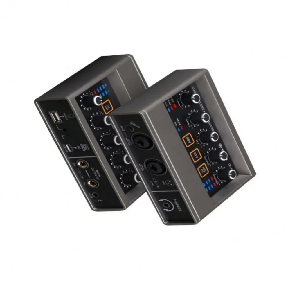 weston Red All Metal Box Extremely Low Noise Professional High Fidelity  Audio Interface For Guitar Recording Studio