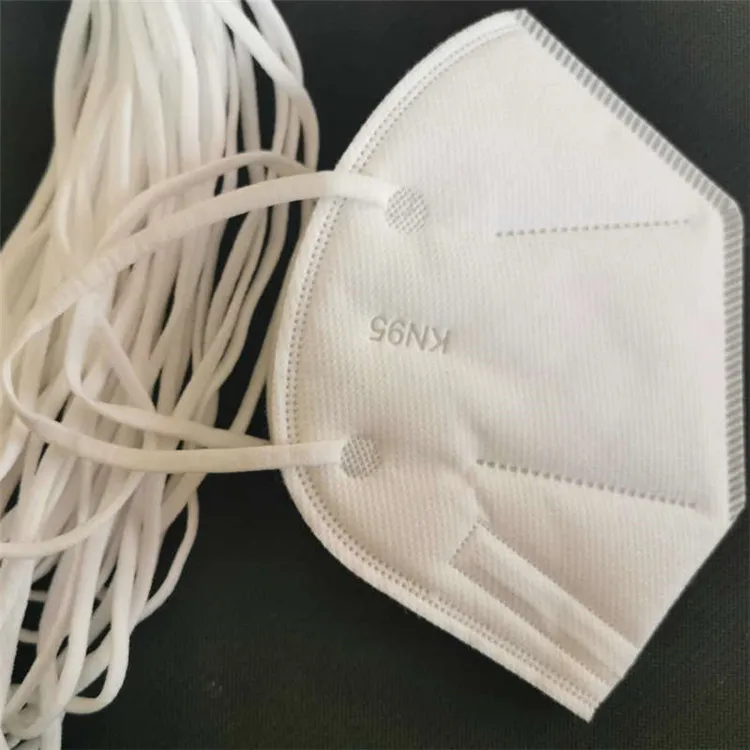 Reusable Color Raw Material Adjustable Flat Spandex Elastic Band Earloop Wide