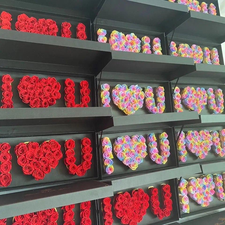 Самый дешевый консервированный свежий стебель розы в ILOVEU Подарочная коробка лучший подарок на день Святого