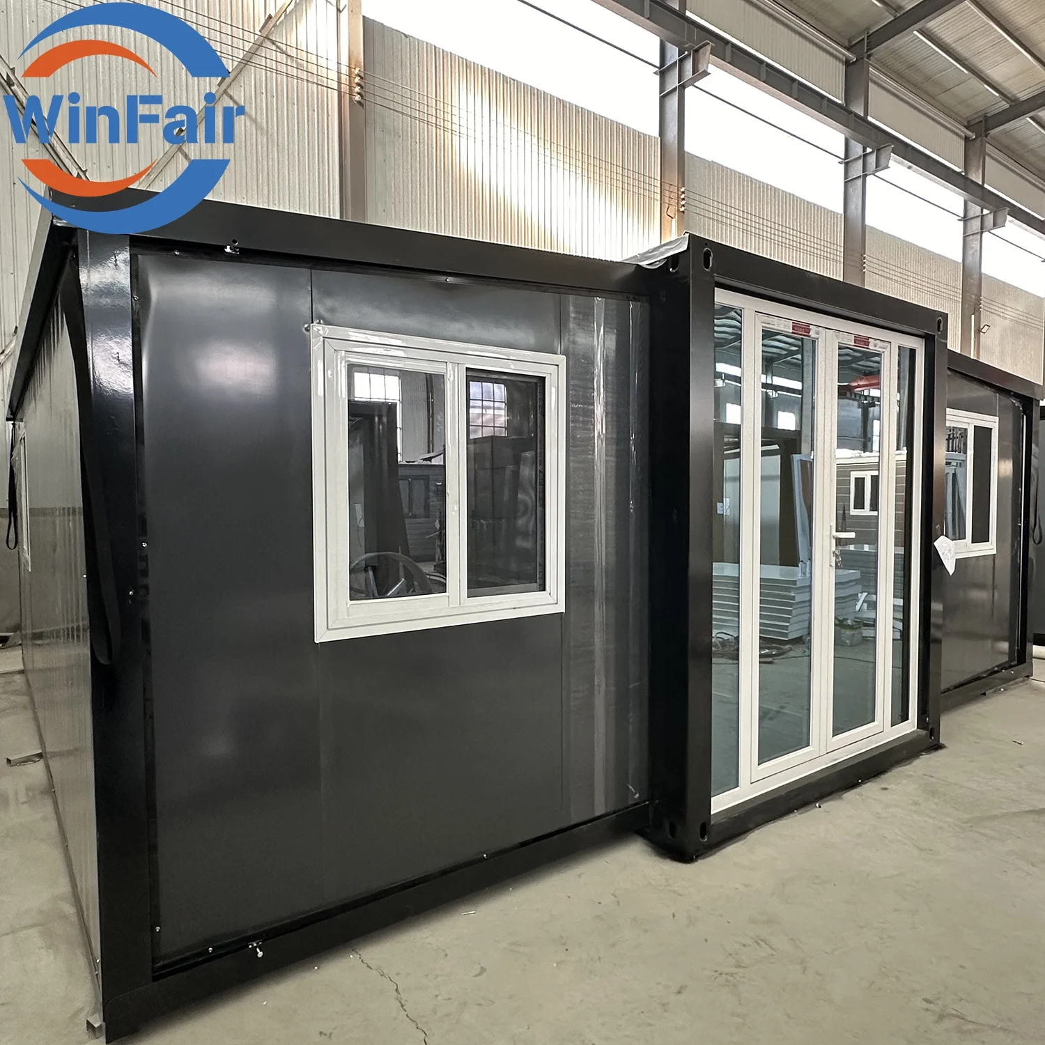 WinFair Luxury Living Expandable Container  prefabricated module Tiny Prefab Foldable Mobile Houses For Living With 2 Bathroom