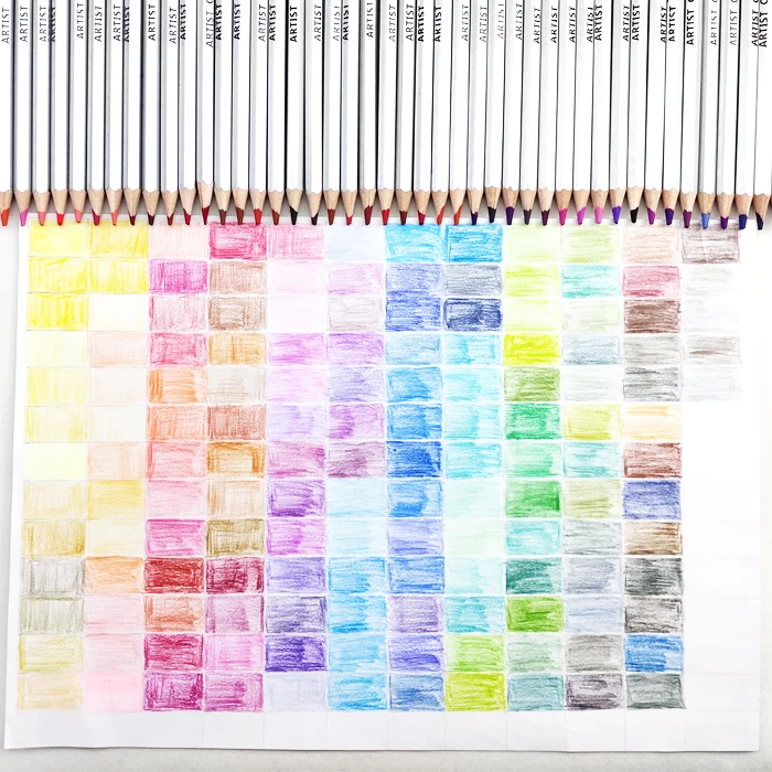 Water Soluble Colored Pencil Set, Watercolor Pencils for Painting