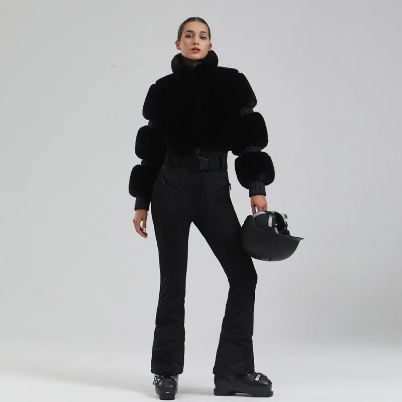 Best Quality Fashionable Design Windproof and Warm Snow Resistant Ski Onesie Designer Snow Outfit Ski Wear For Women