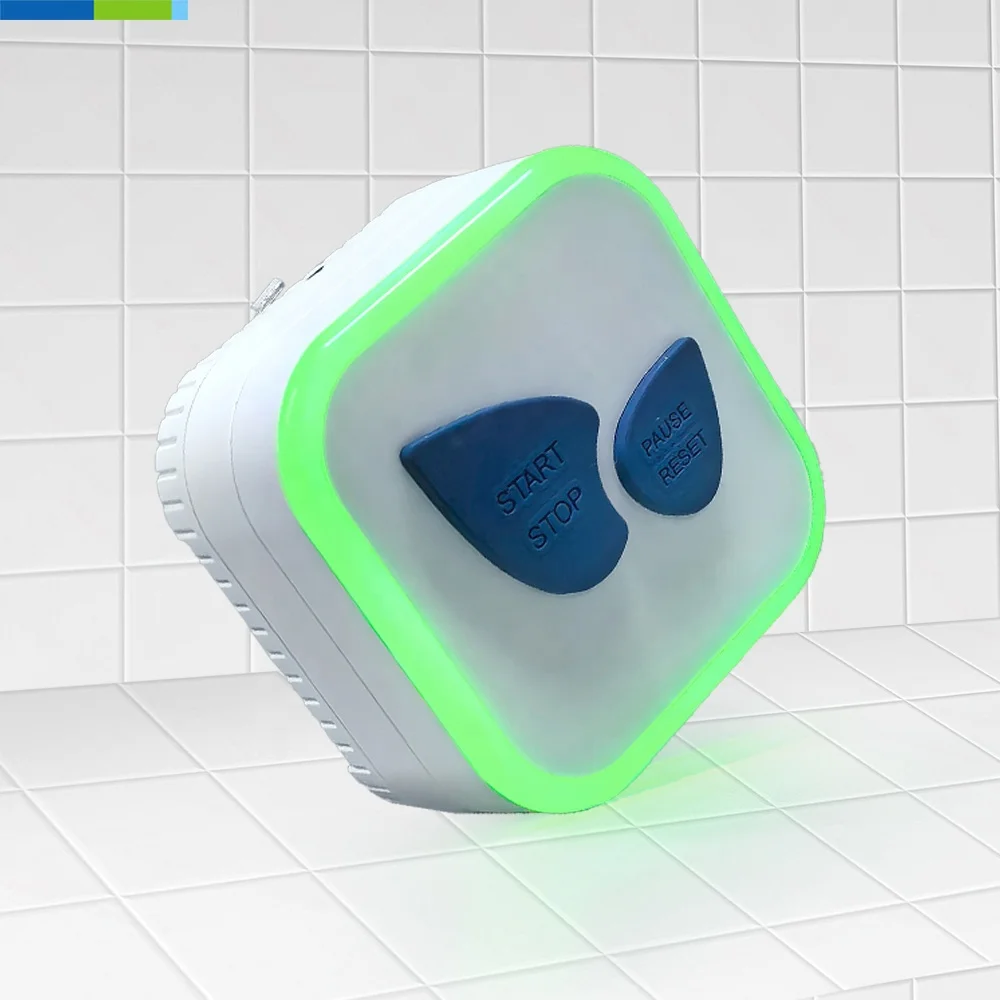 Eco-Friendly Daily Waterproof Timer Novelty Design Plastic Shower Timer Digital Analog Set Time Reminder Kitchen Use Battery