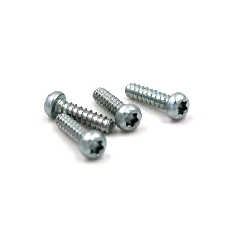 Carbon Steel torx round pan head self-tapping Screws Hexalobular Socket Pan Head self tapping torx screw