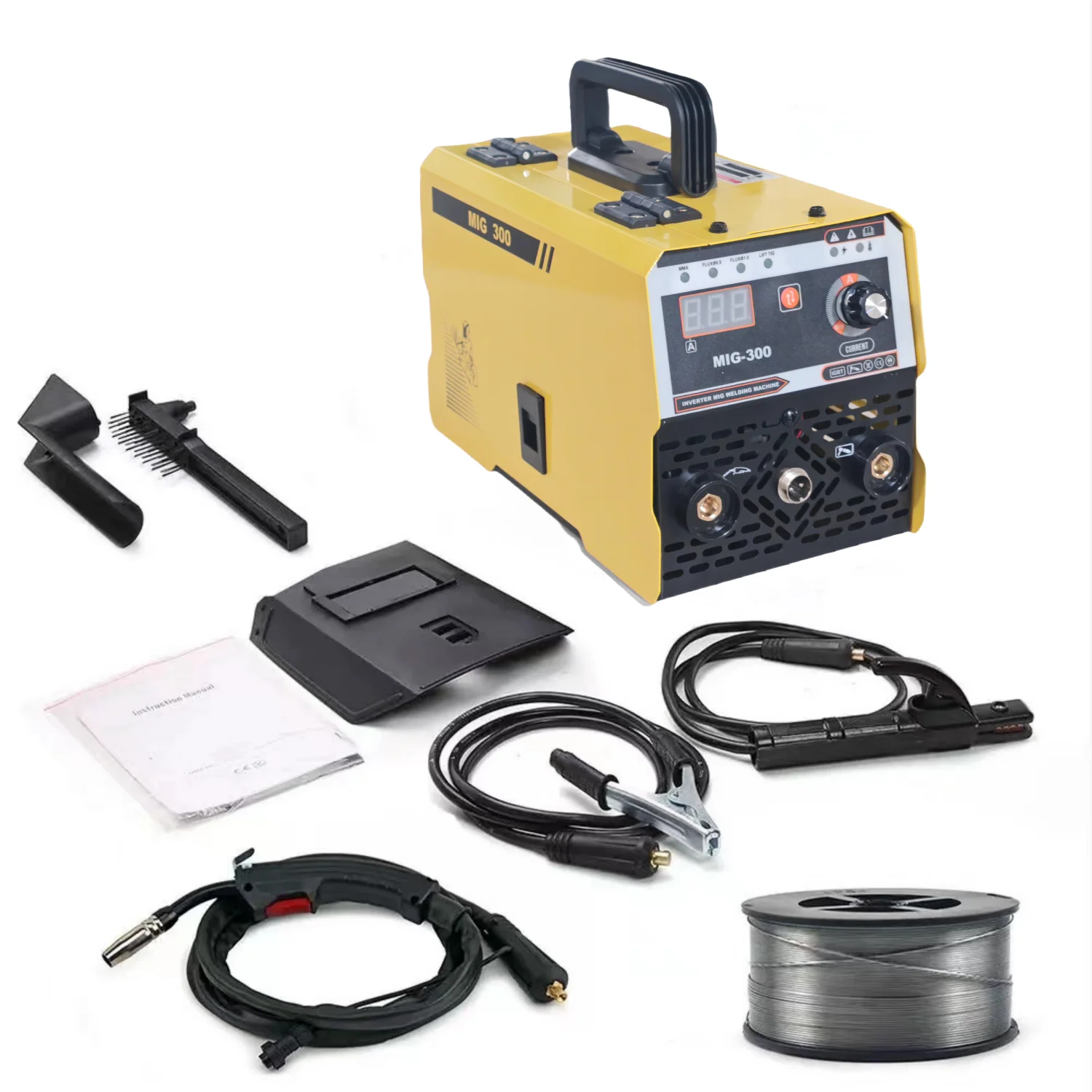 Factory wholesale gasless mig welding household Wide voltage 220V welding machine 3 in 1 MIG-300