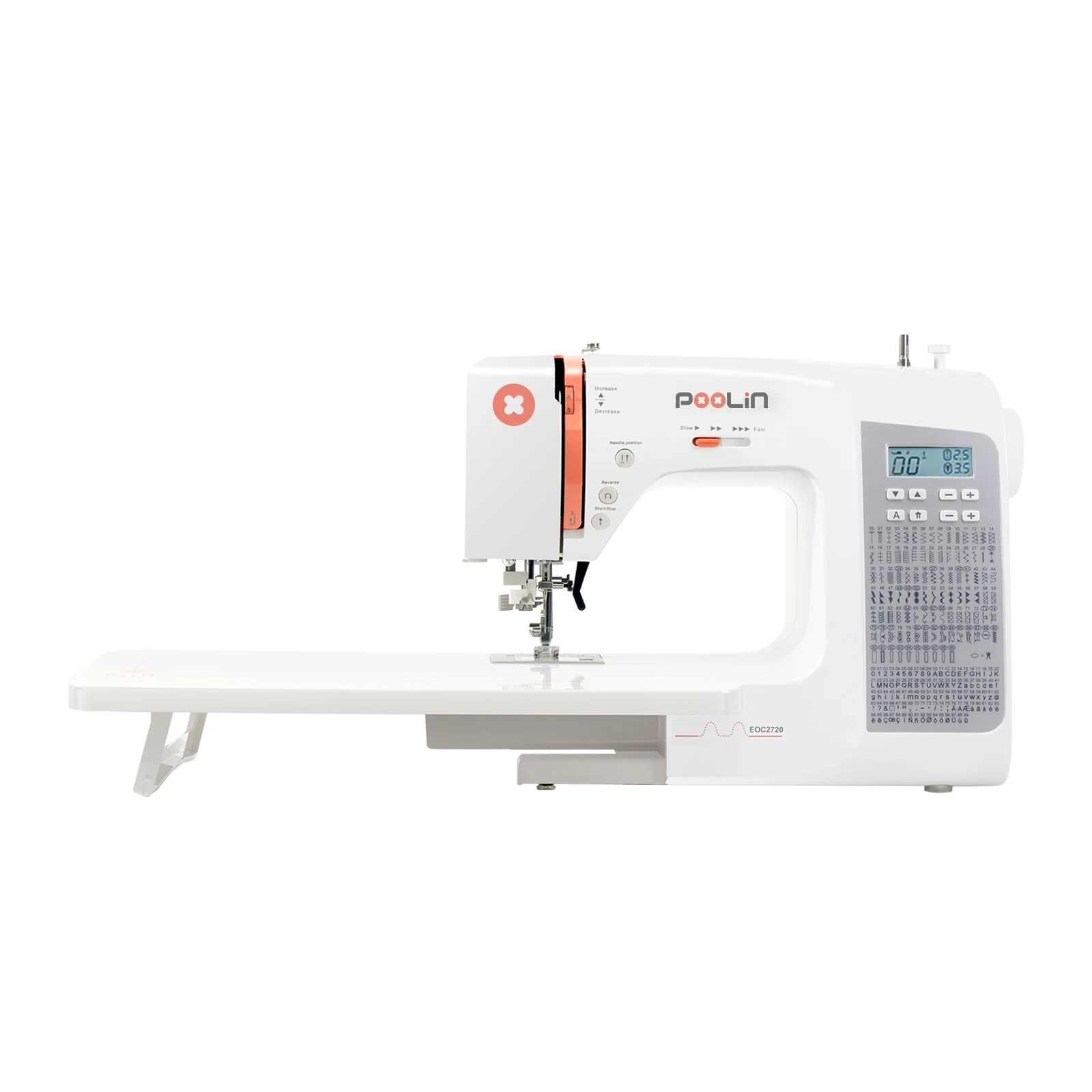 Poolin EOC2720/Your logo Efficient home use portable computerized sewing machine with high quality