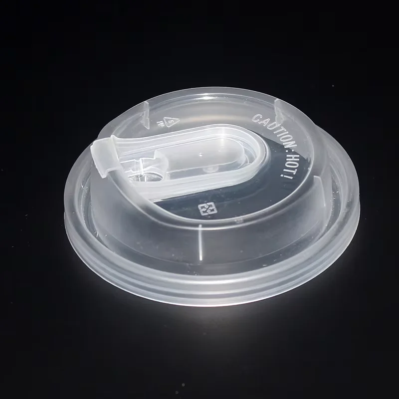 Transparent lid Disposable plastic tableware 90 mm diameter PP plastic lid clear custom for cup