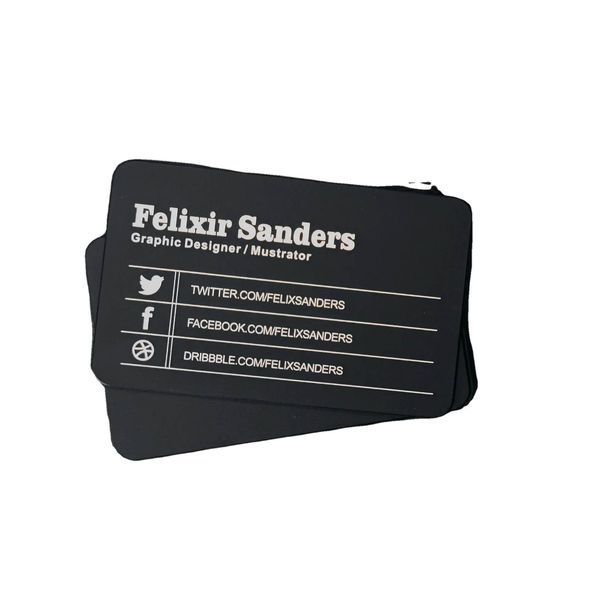 Good Texture CNC Process Custom Design Round Edge All-Side Anodizing Sandblasted Color Anodized Aluminum Metal Name Cards Plates