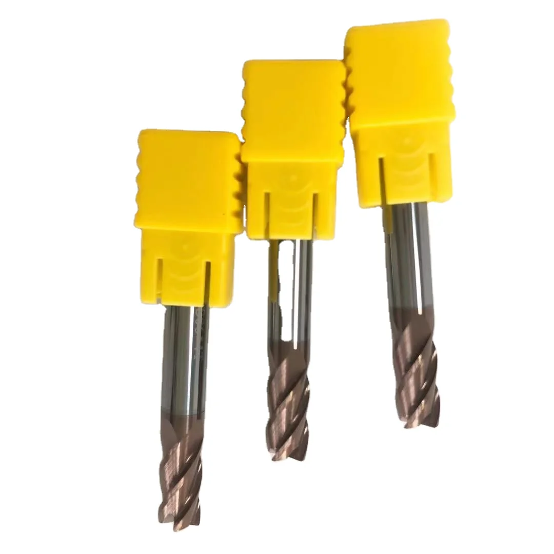 
HNT HRC 65 solid carbide 4 flutes corner radius endmills end mills 6.0*R0.2*12L*50L*6D*4T China CNC cuting tools for steels 