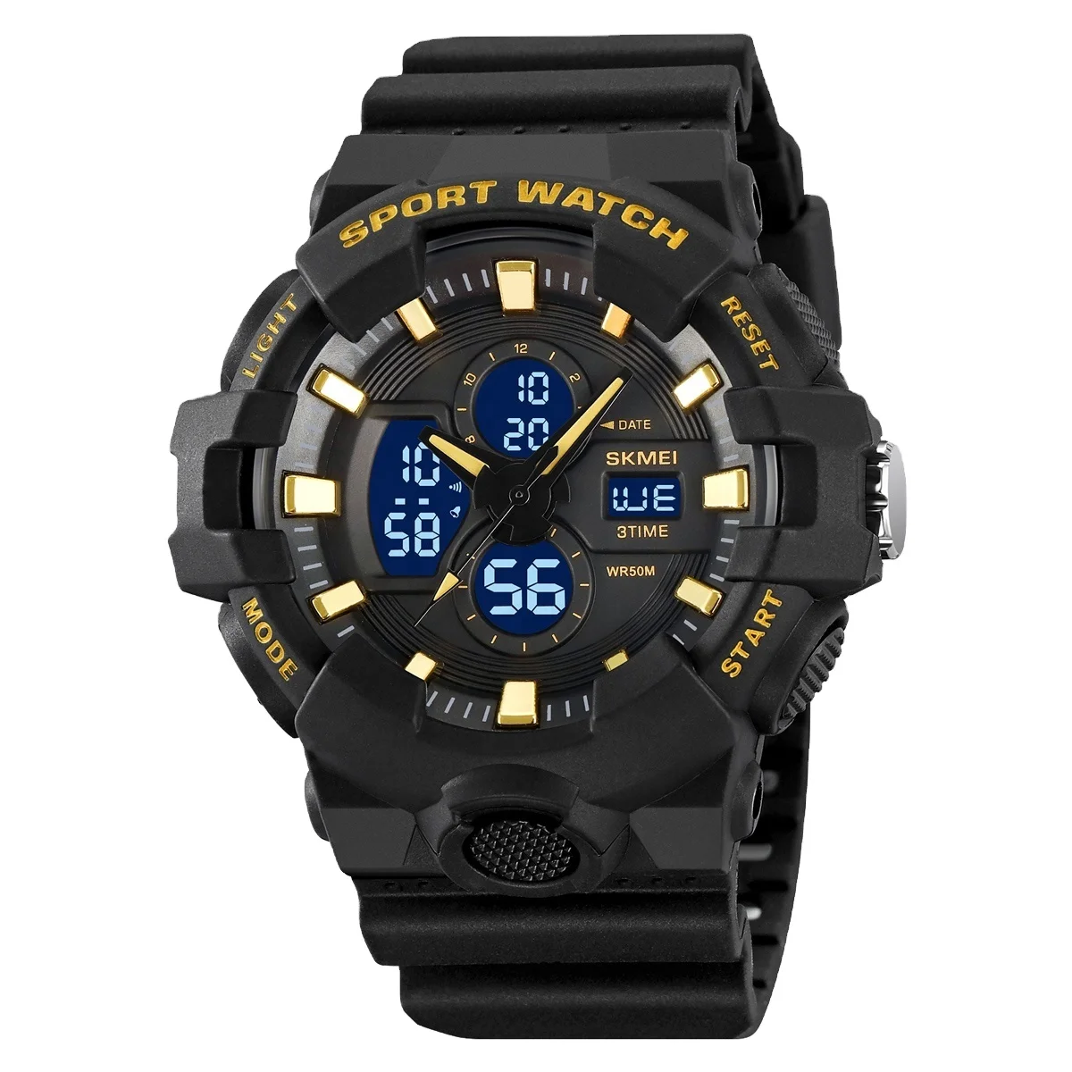 SKMEI 2117 модные Reloj al por mayor многофункциональные часы с двойным временем G спортивные большие цифровые часы оптом в Китае