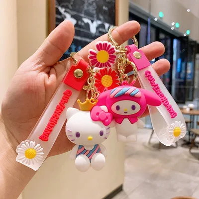 2021 Popular Anime Innovative Cartoon Cute Doll Cute Cat Keychain Hanging Chain Student Bag Pendant Car Keychain Hanging