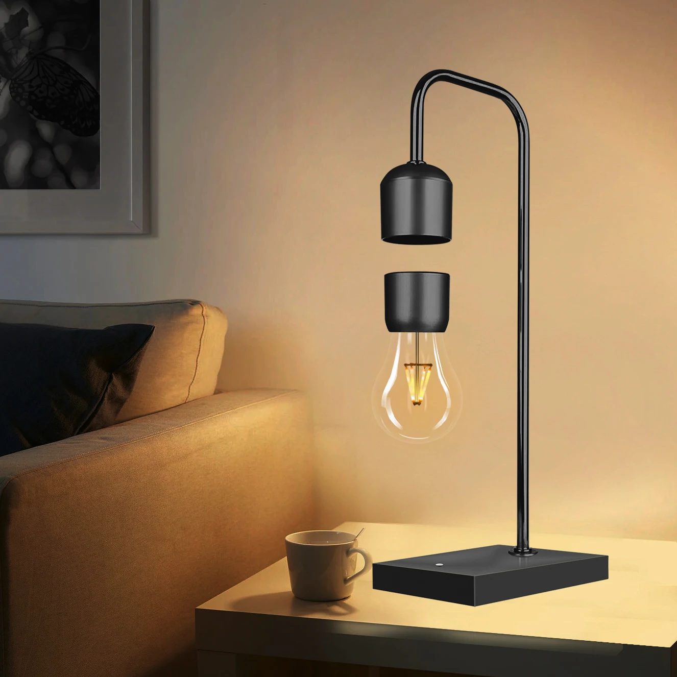 Gleagle unique table cloud planet magnet saturn Levit light bulb levitate LED desk wireless Levitating magnetic floating lamp