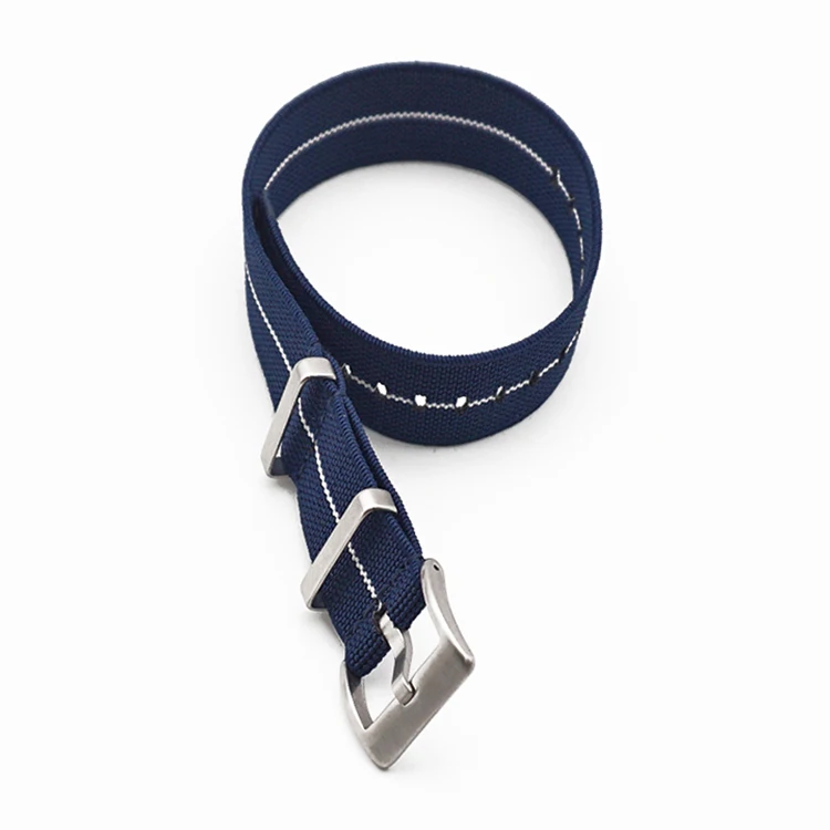 Custom Watch Strap Nylon French Troops Parachute Bag Watch Elastic Belt Watchband 20mm 22mm Wristwatch Band