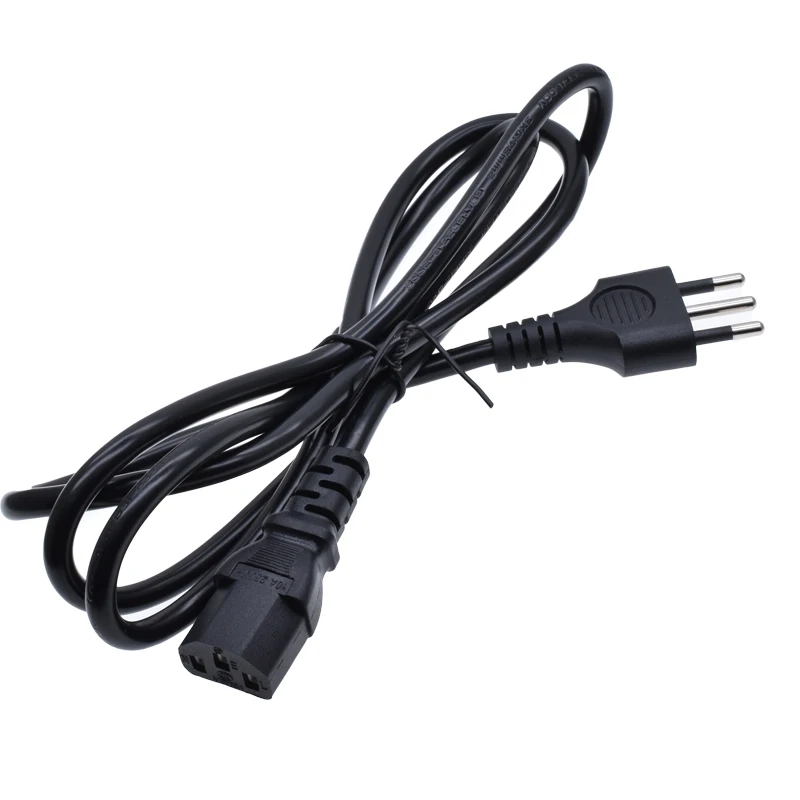 Italy to C13 Power Cable Type-L Round 3 Pins Power Cord Full Copper 1.5M 3*0.75mm square For PDU UPS Computer Laptop TV Host