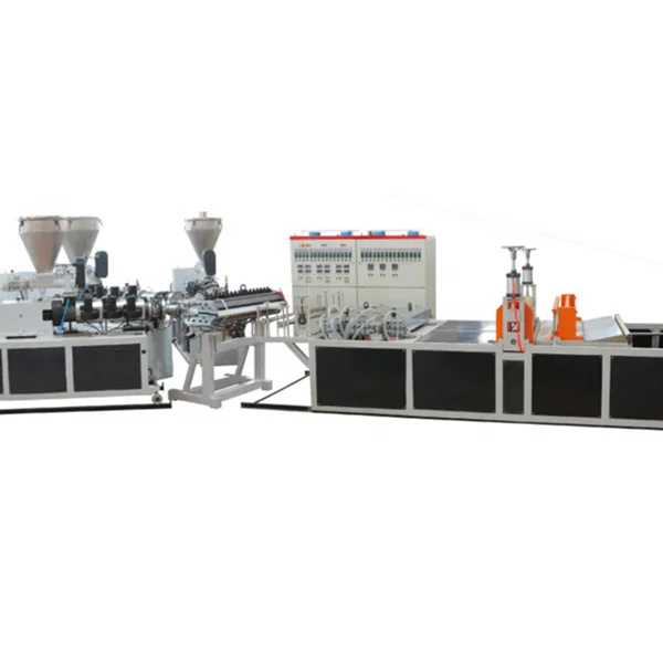Recycled Plastic pvc corrugated roof tile/PMMA coated making machine co extruder corrugated pipe machine plastic extruder