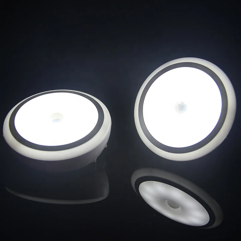 Home Decor plastic White Night Low Moq Motion Sensor Black Light Led Candle