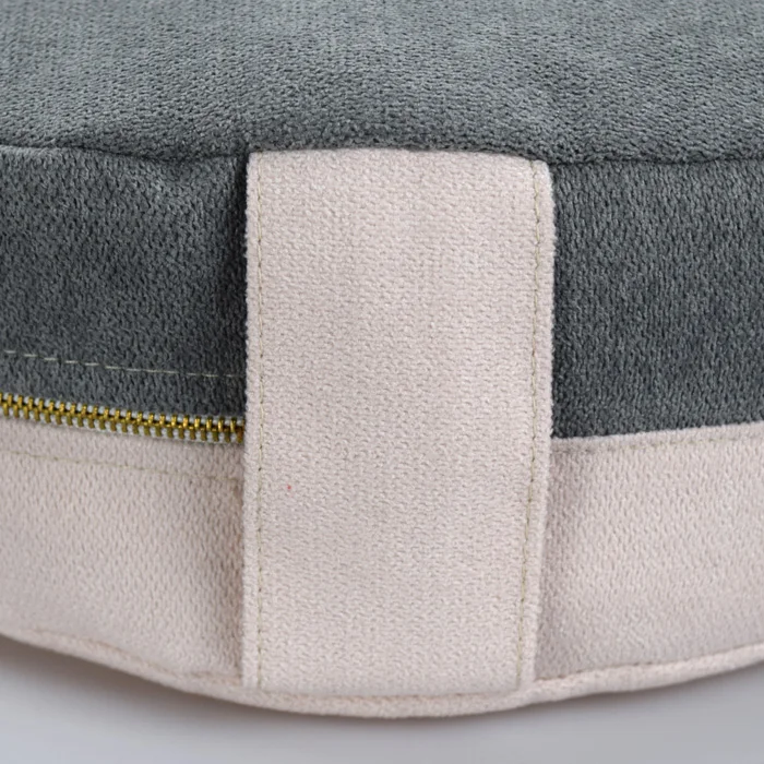 Fashion Two-color Meditation Cushion Comfort Soft Velvet Cover Organic Buckwheat Hull Filled Meditation Zafu Pillow