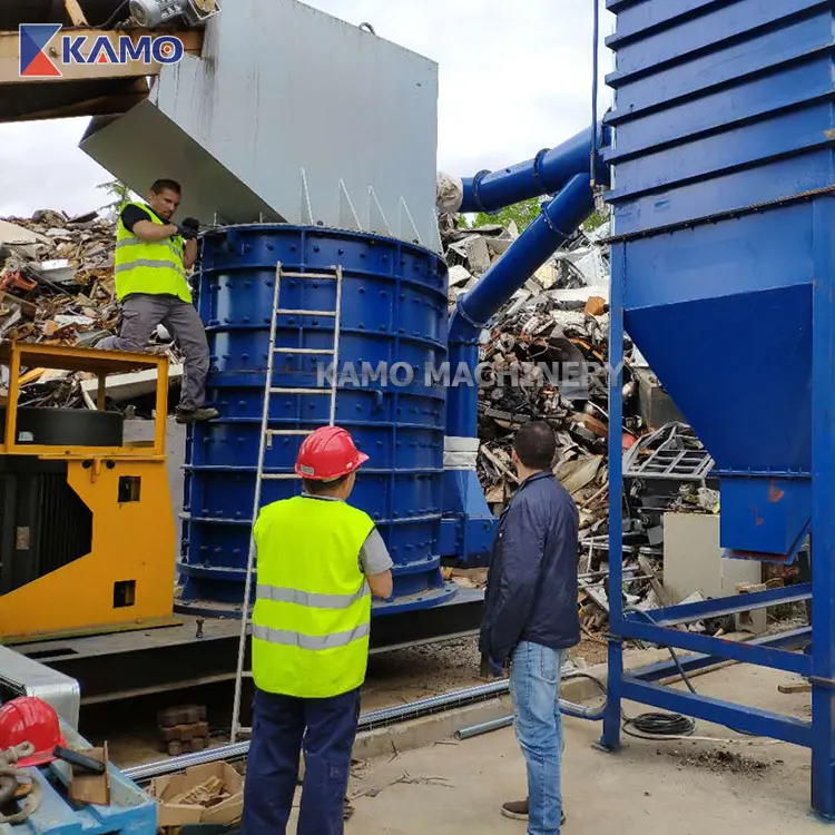 Export Vertical Metal Shredder For Waste Recycling Plant With Best Price