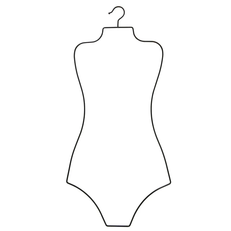 Lady Wire Swimwear Body Chrome Hanger Bathing Suit Display Swim Swimsuit Hanger Durable Gold Hangers For Swimwear